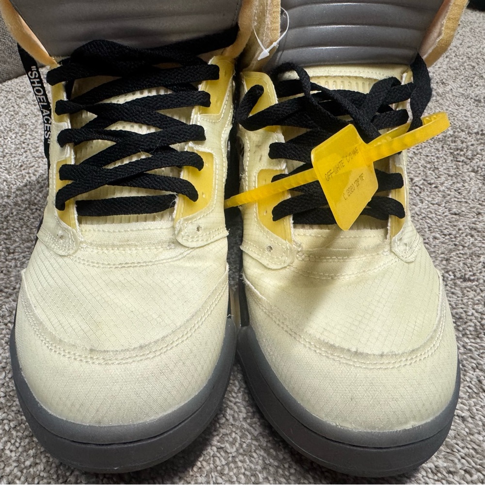 Jordan 5 Off-White ‘Sail’ 2019 Men’s Size 13 Barely Worn - Picture 7 of 11